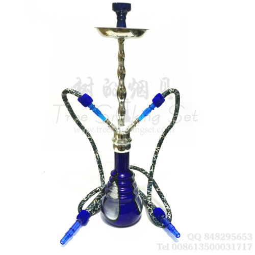 阿拉伯水烟壶双管蓝色