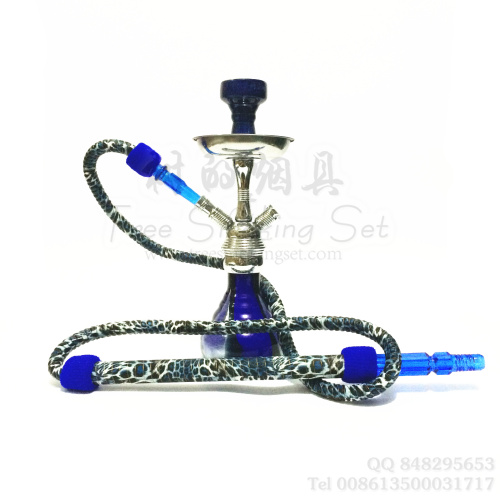 阿拉伯水烟壶小号锌合金 蓝色 单管
