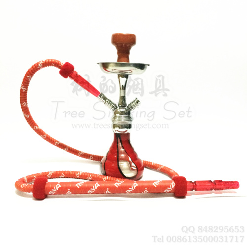 阿拉伯水烟壶小号锌合金 红色 单管