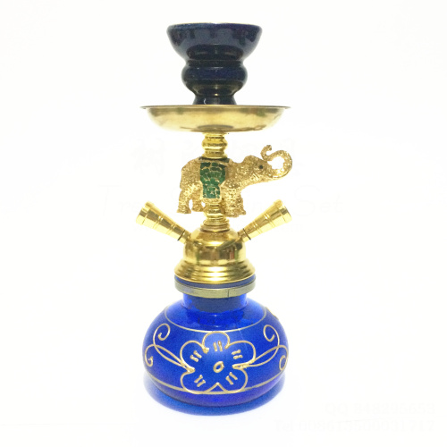 小号双管大象锌合金饰品阿拉伯水烟壶 印度水烟壶